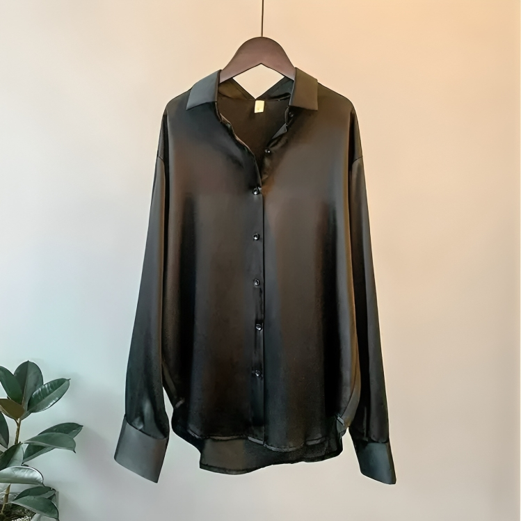 Elegant långärmad blus för kvinnor
