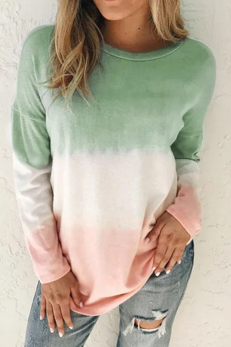 Ombre-stil varm tröja för kvinnor