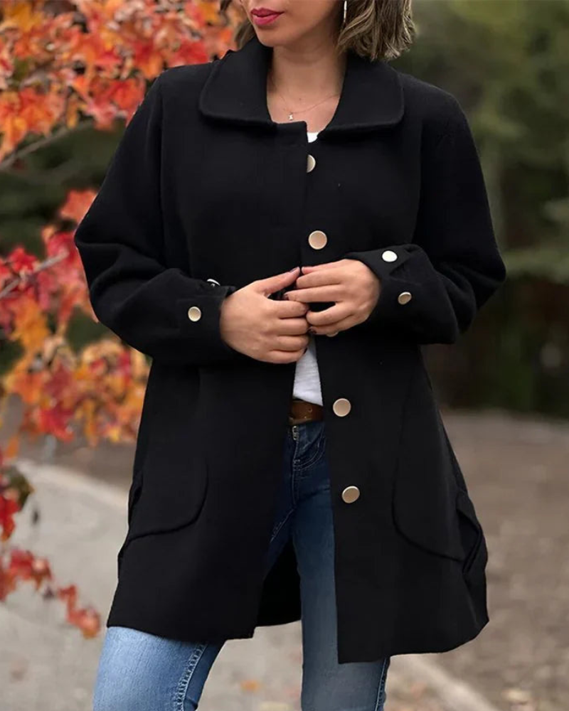 Elegant mysig och varm vinterjacka kappa för kvinnor