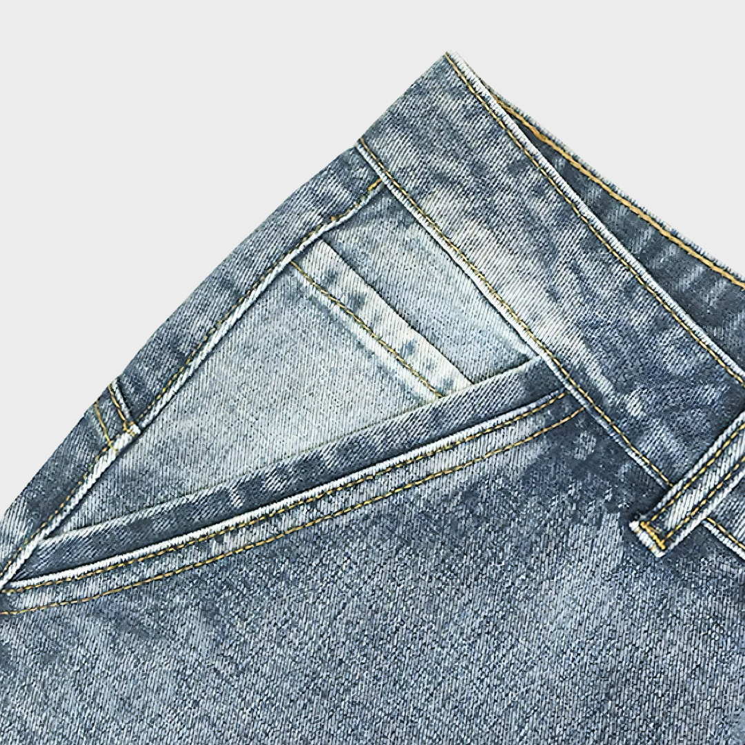 Stretchiga outdoor-bikerjeans för män