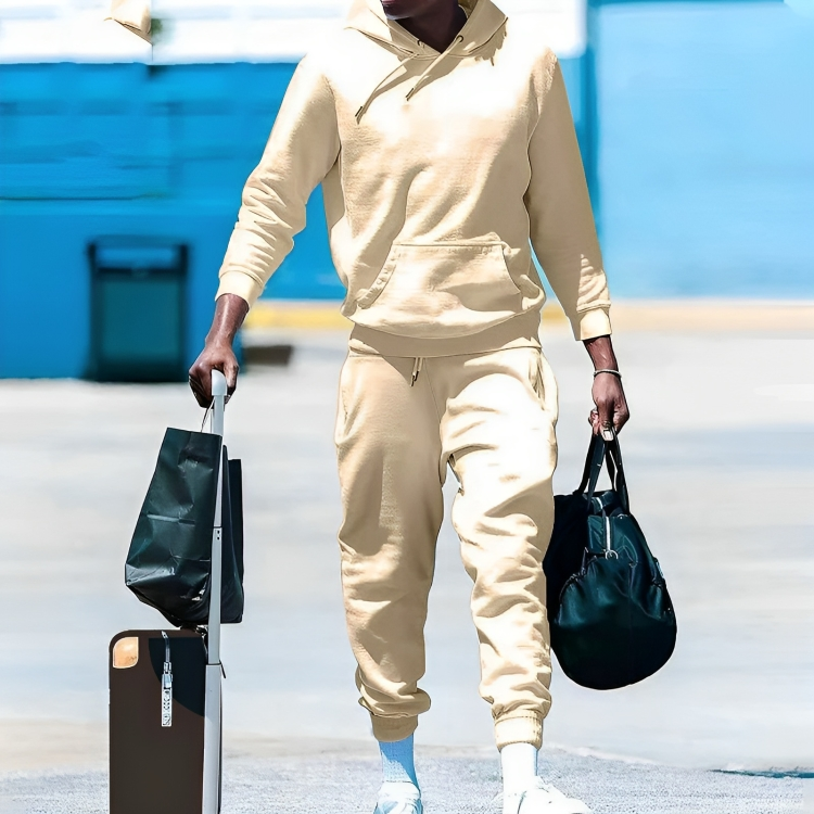 Varm Fodrad Avslappnad Tracksuit för män