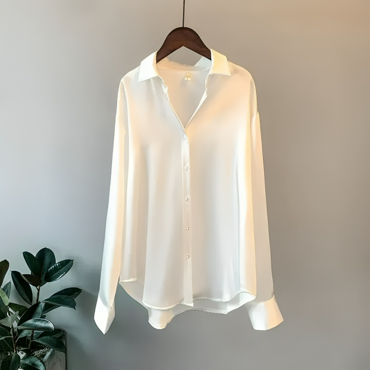 Elegant långärmad blus för kvinnor