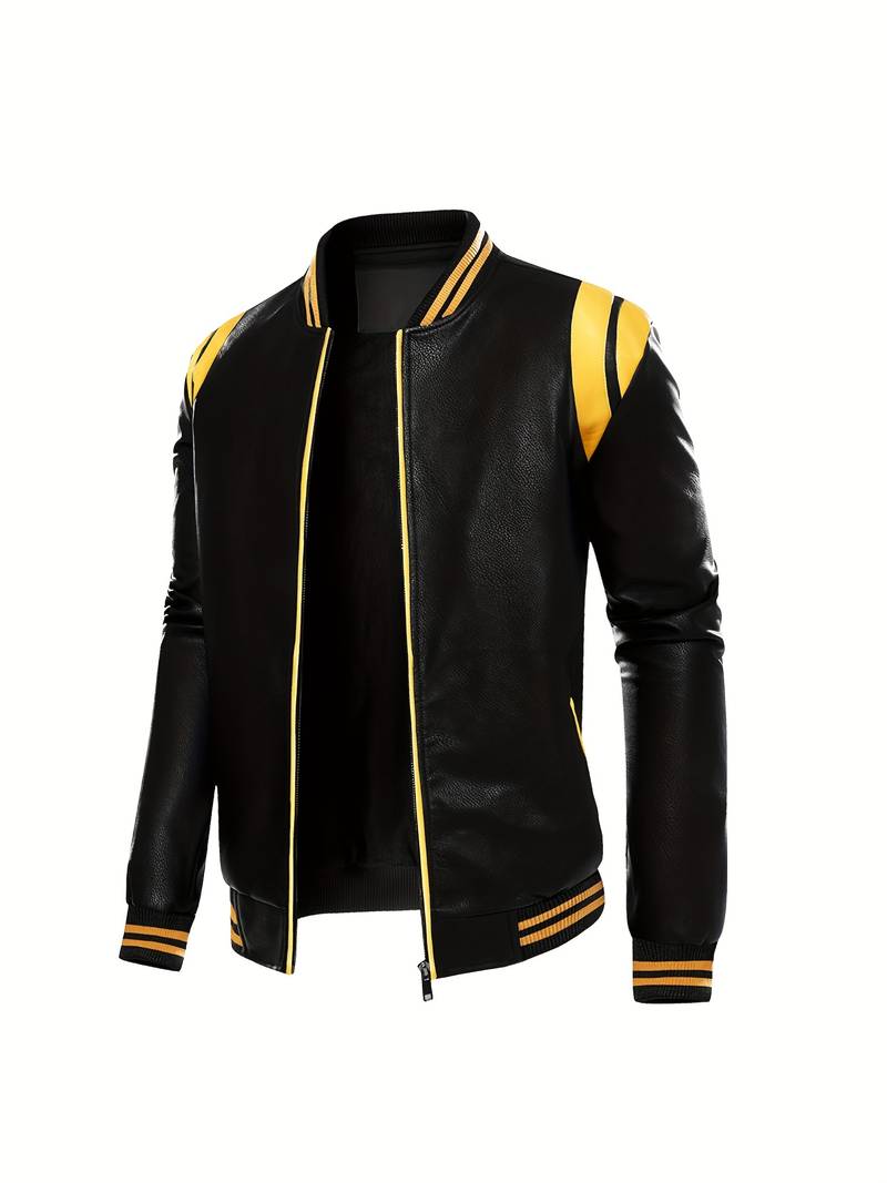 Casual bikerjacka för män
