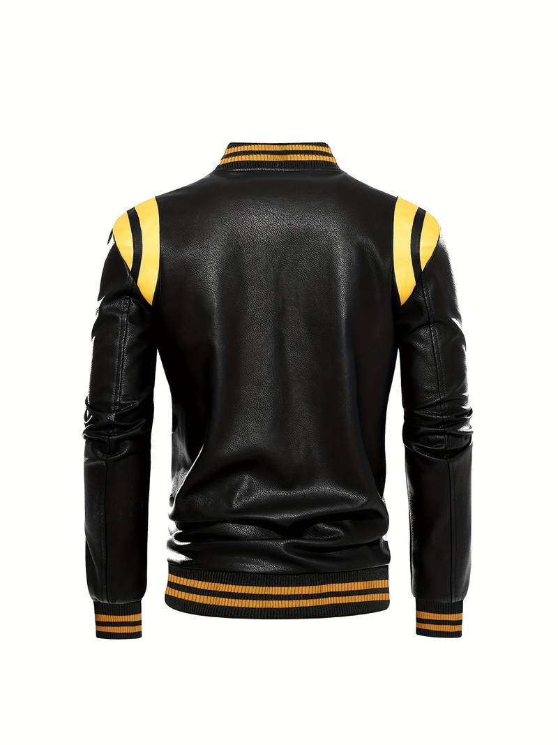 Casual bikerjacka för män