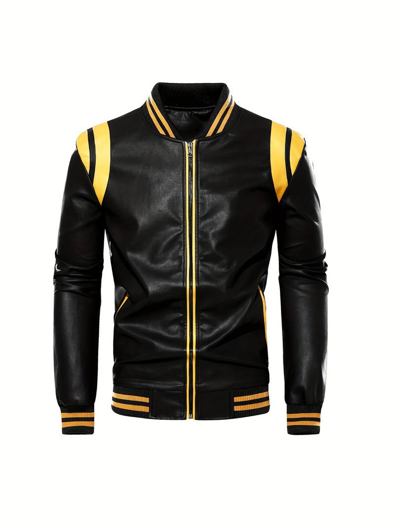 Casual bikerjacka för män