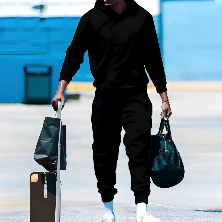 Varm Fodrad Avslappnad Tracksuit för män