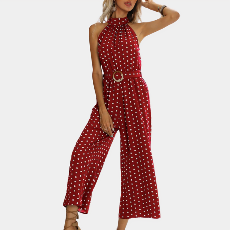 Elegant prickig jumpsuit för kvinnor