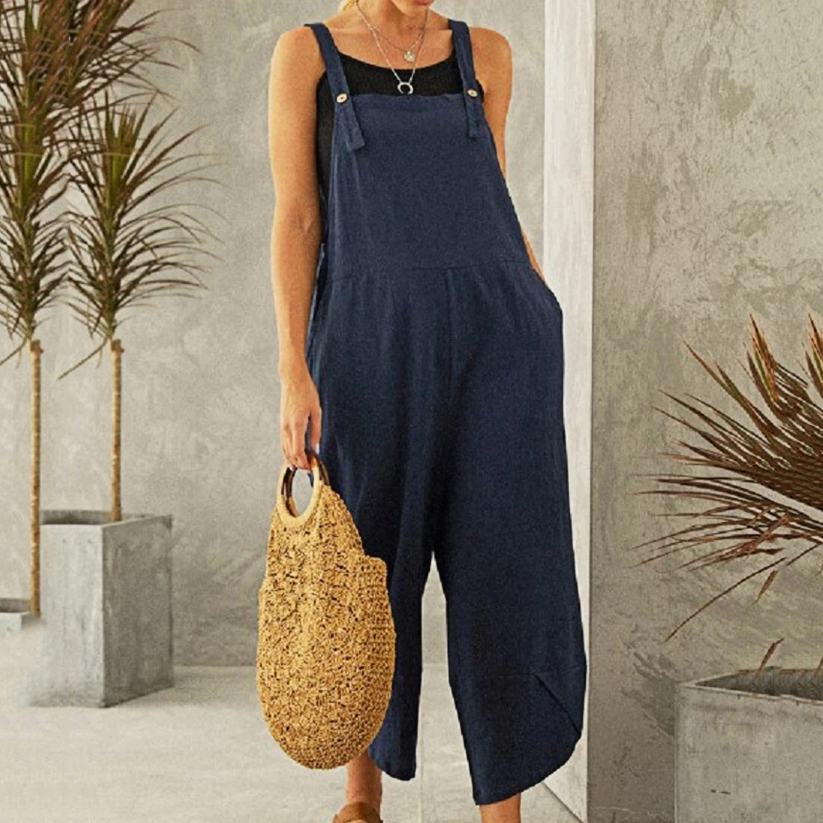 Avslappnad elegant jumpsuit för kvinnor
