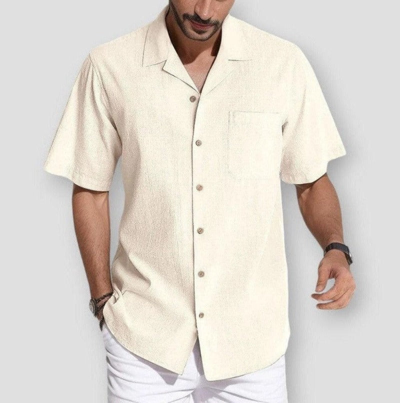 Elegant polo med ficka för män