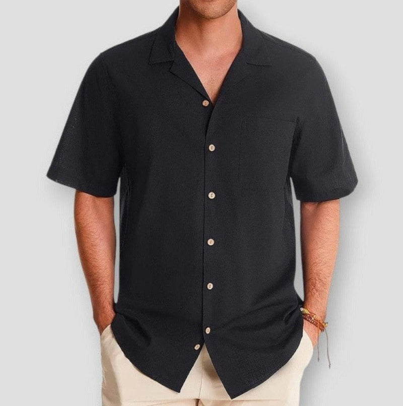 Elegant polo med ficka för män