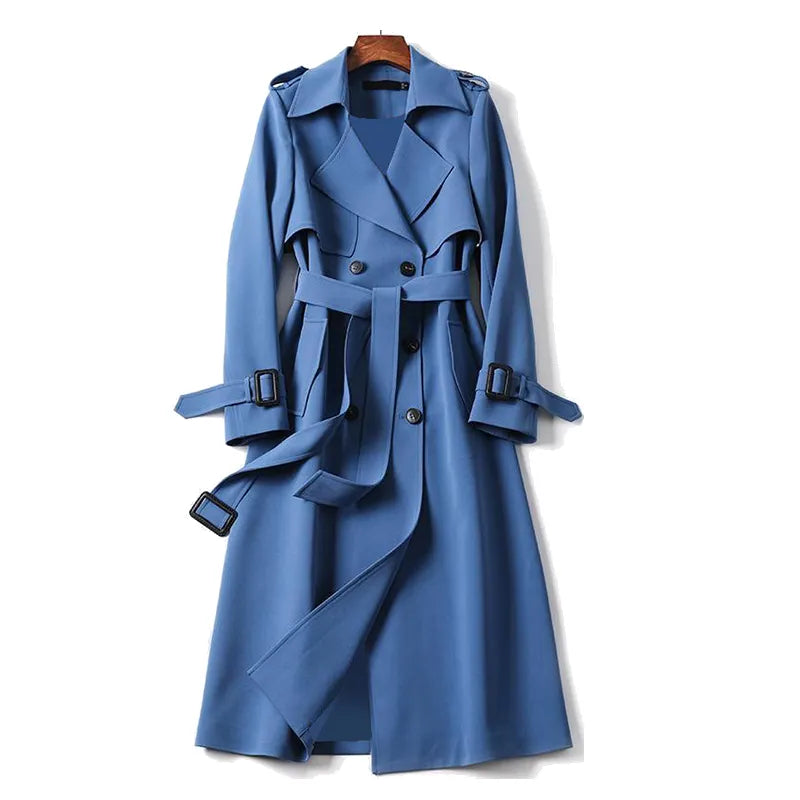 Elegant trenchcoat med bälte för kvinnor