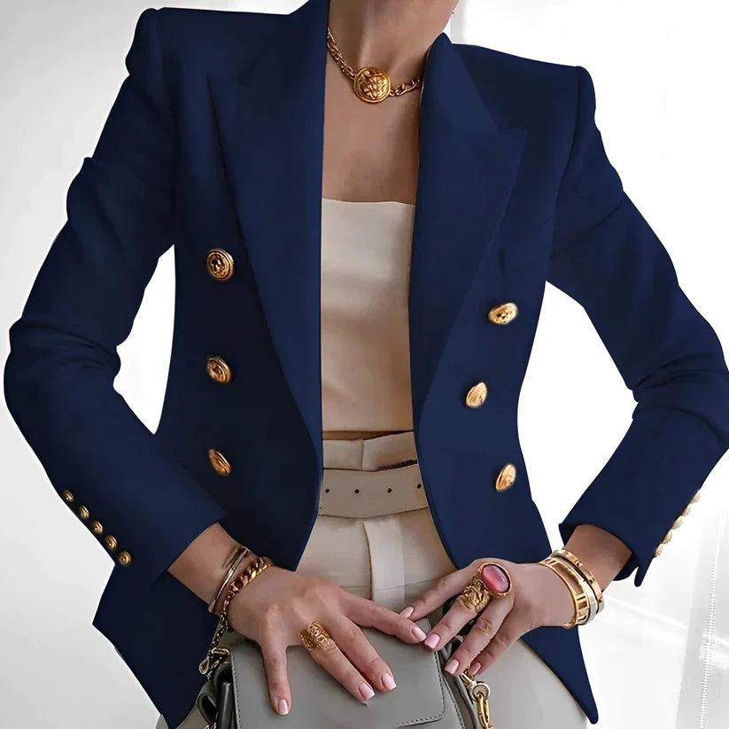 Chic Elegant blazerjacka för kvinnor