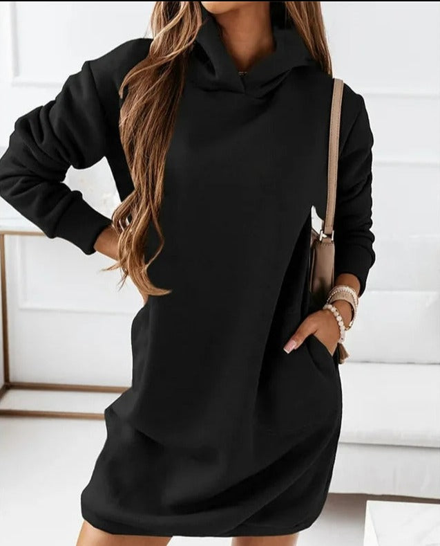 Sweatshirt med huva Klänning för kvinnor
