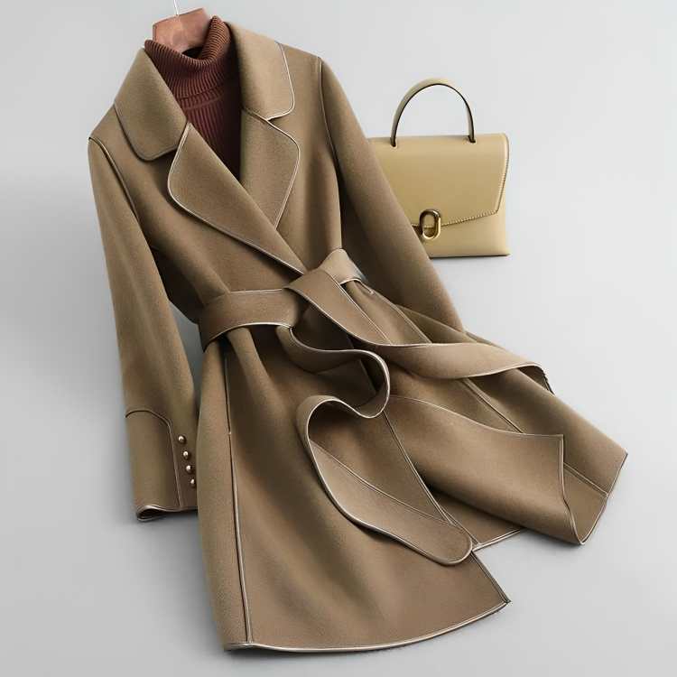 Snygg hösttrenchcoat för kvinnor