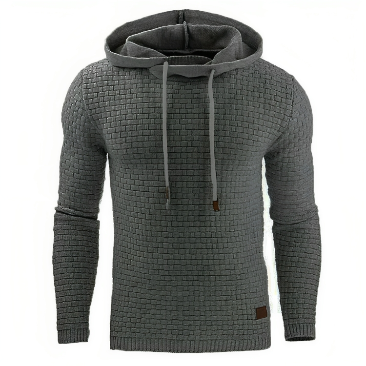Avslappnad Sweatshirt Med Huva För Män