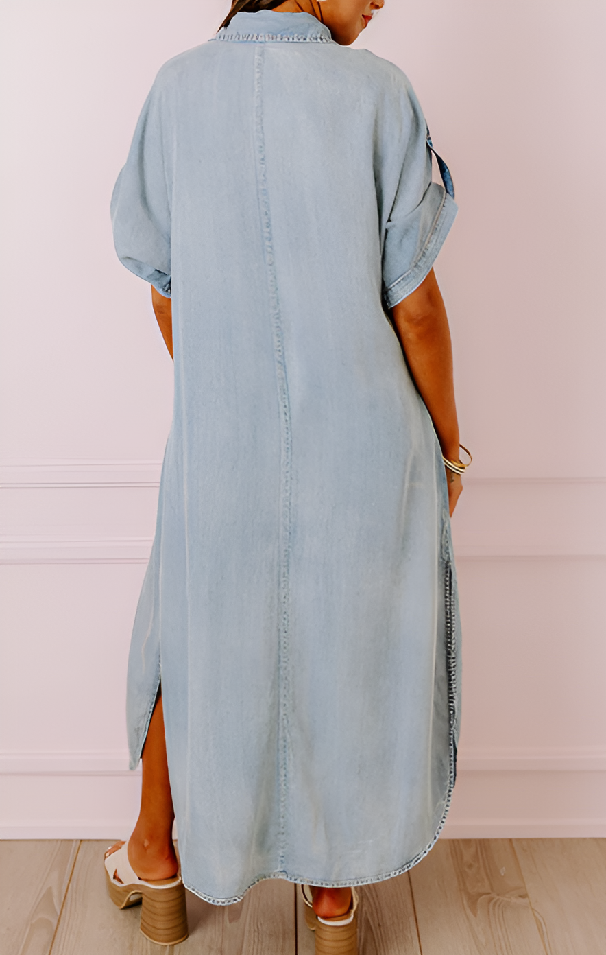 Urbana Chic Chambray Maxiklänning