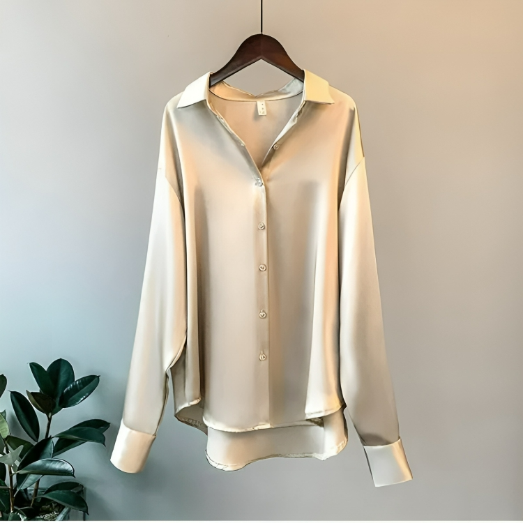 Elegant långärmad blus för kvinnor
