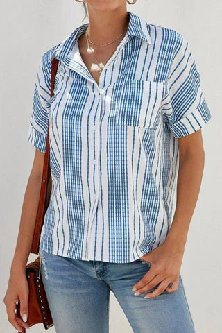 Snygg randig polo för kvinnor
