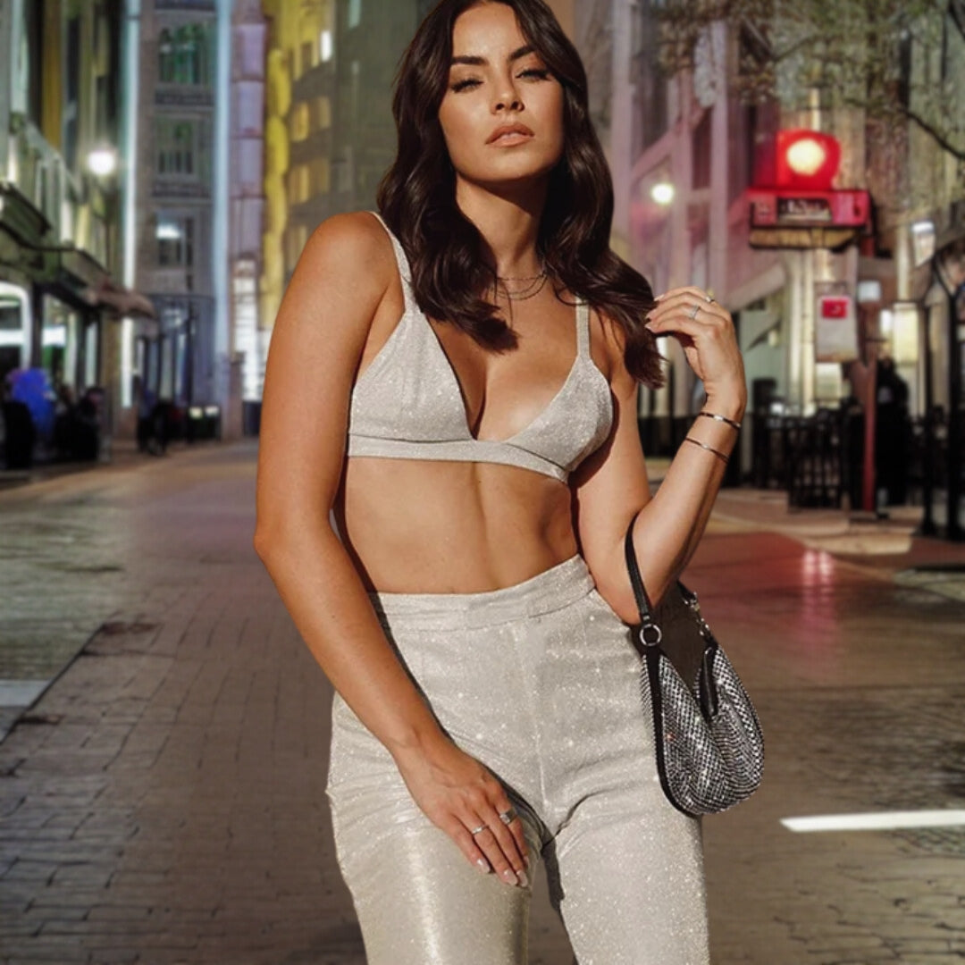 Katrin™ | Shiny kostym i 3 delar