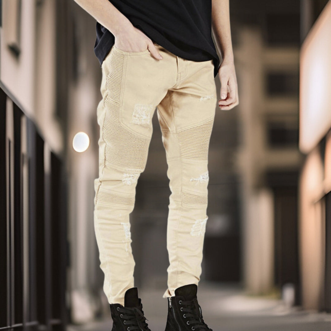 Remy™ | Snygga jeansbyxor med revärer