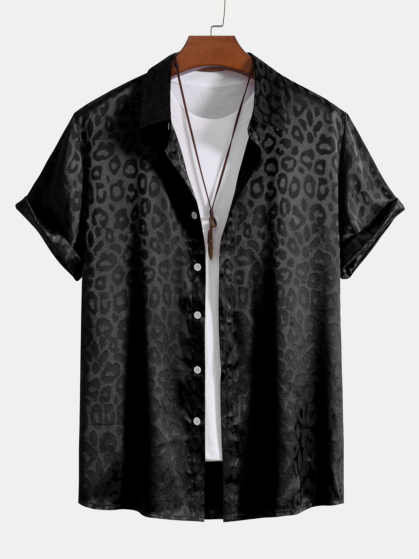 Satin Leopard Shirt