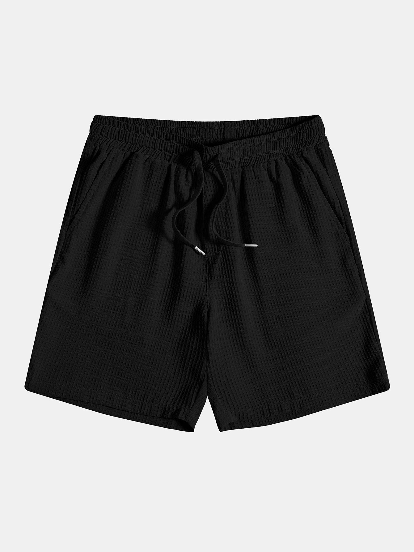 Waffle Revere Collar Shirt & Shorts