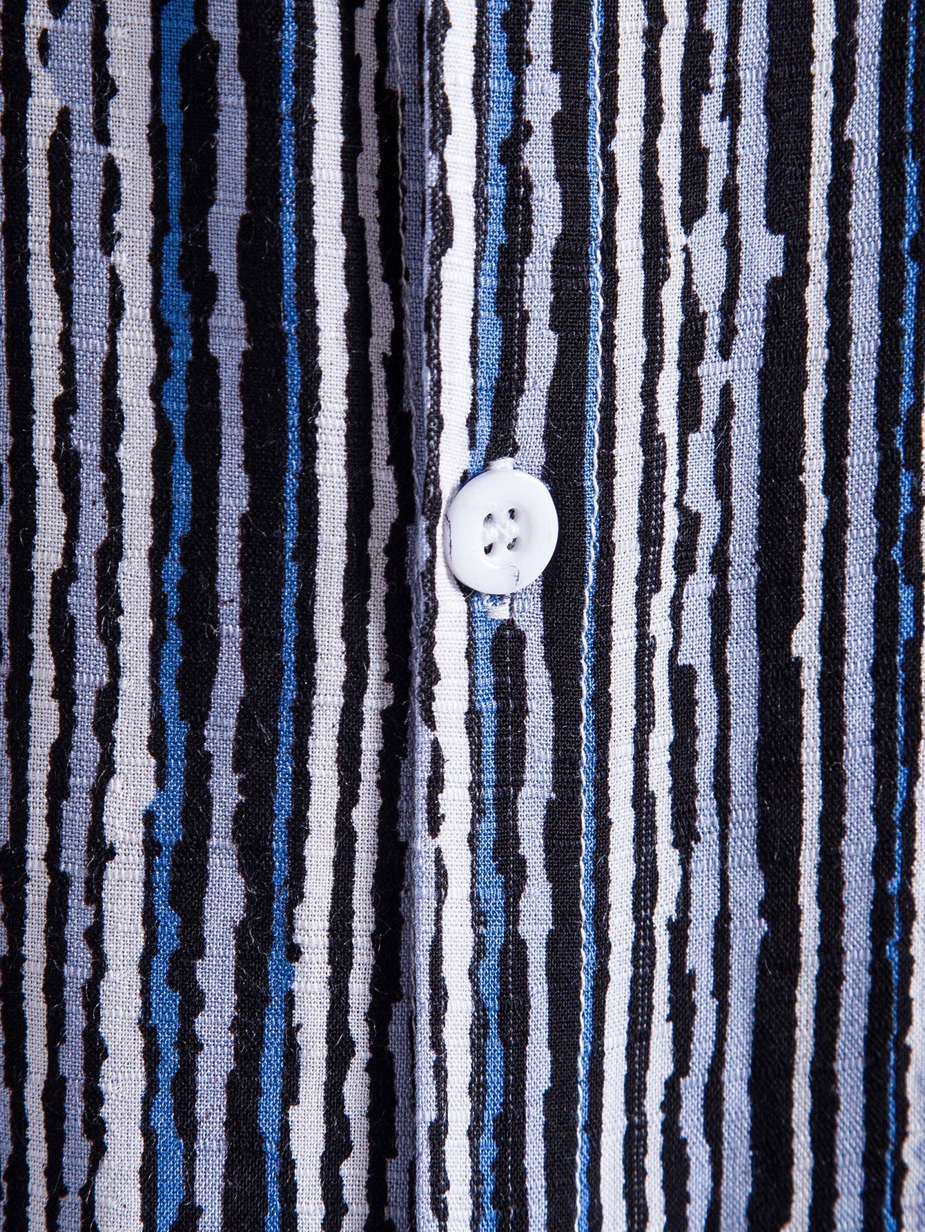 Wavy Print Button Up Shirt