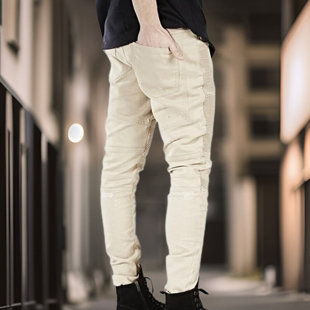 Remy™ | Snygga jeansbyxor med revärer