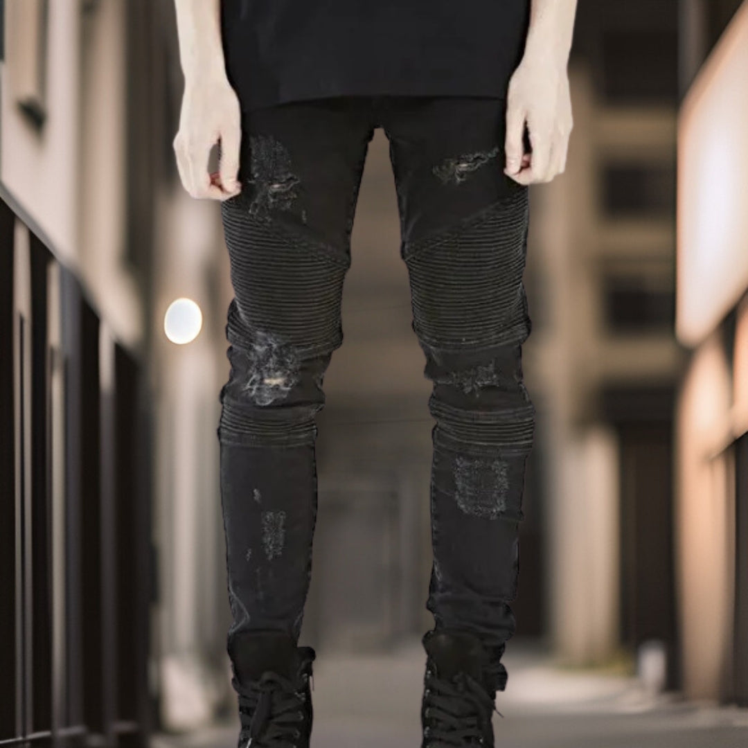 Remy™ | Snygga jeansbyxor med revärer
