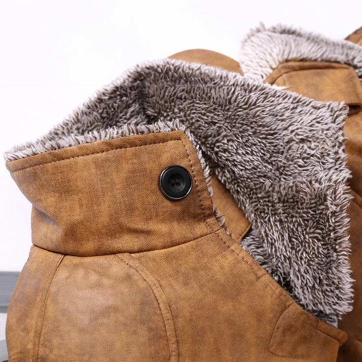Duke™ Luxe Leren fleecejacka
