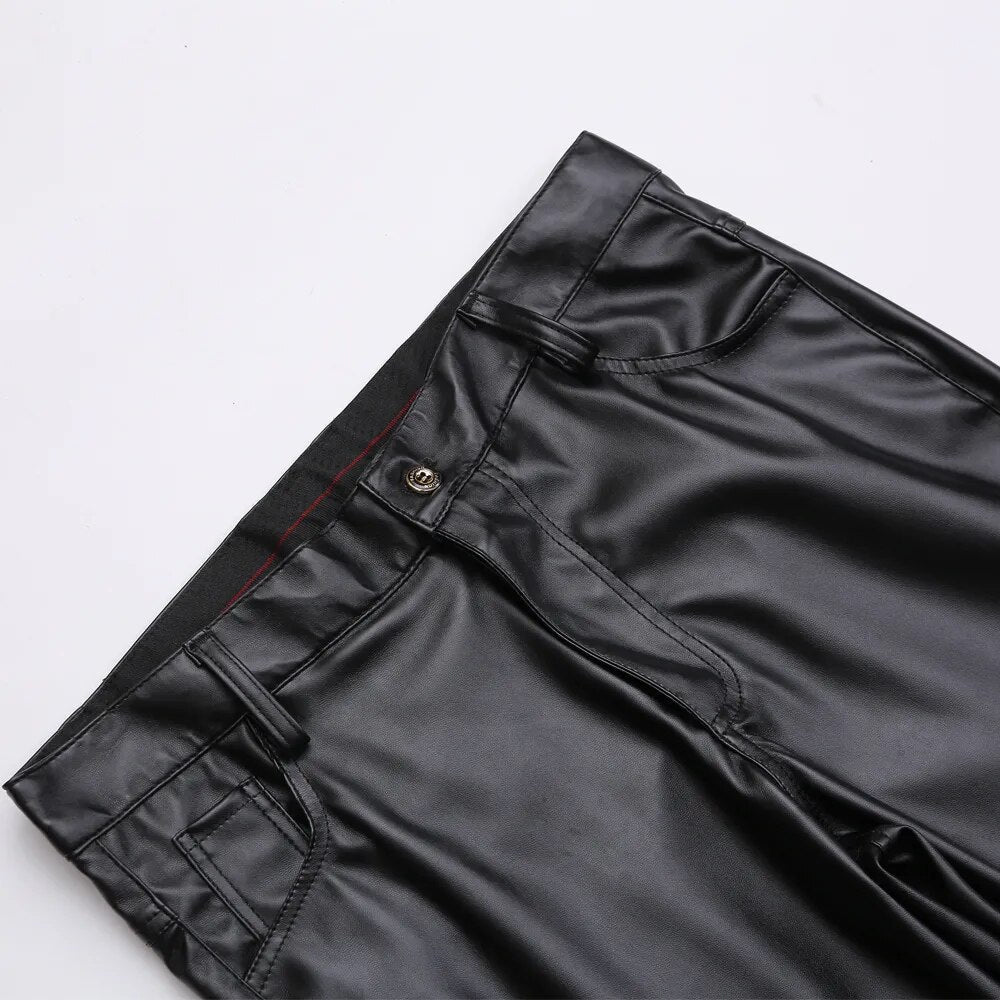 Svarta Mercury Skinny Stretch Faux Leather-byxor