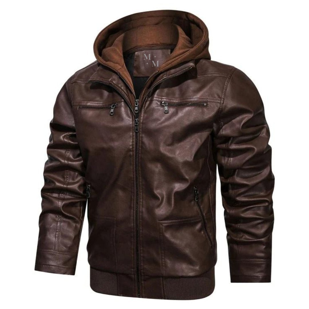 Brayden™ | Premium skinnjacka med huva