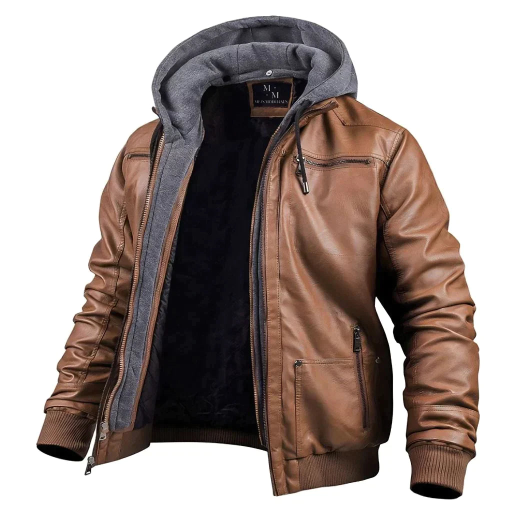 Brayden™ | Premium skinnjacka med huva