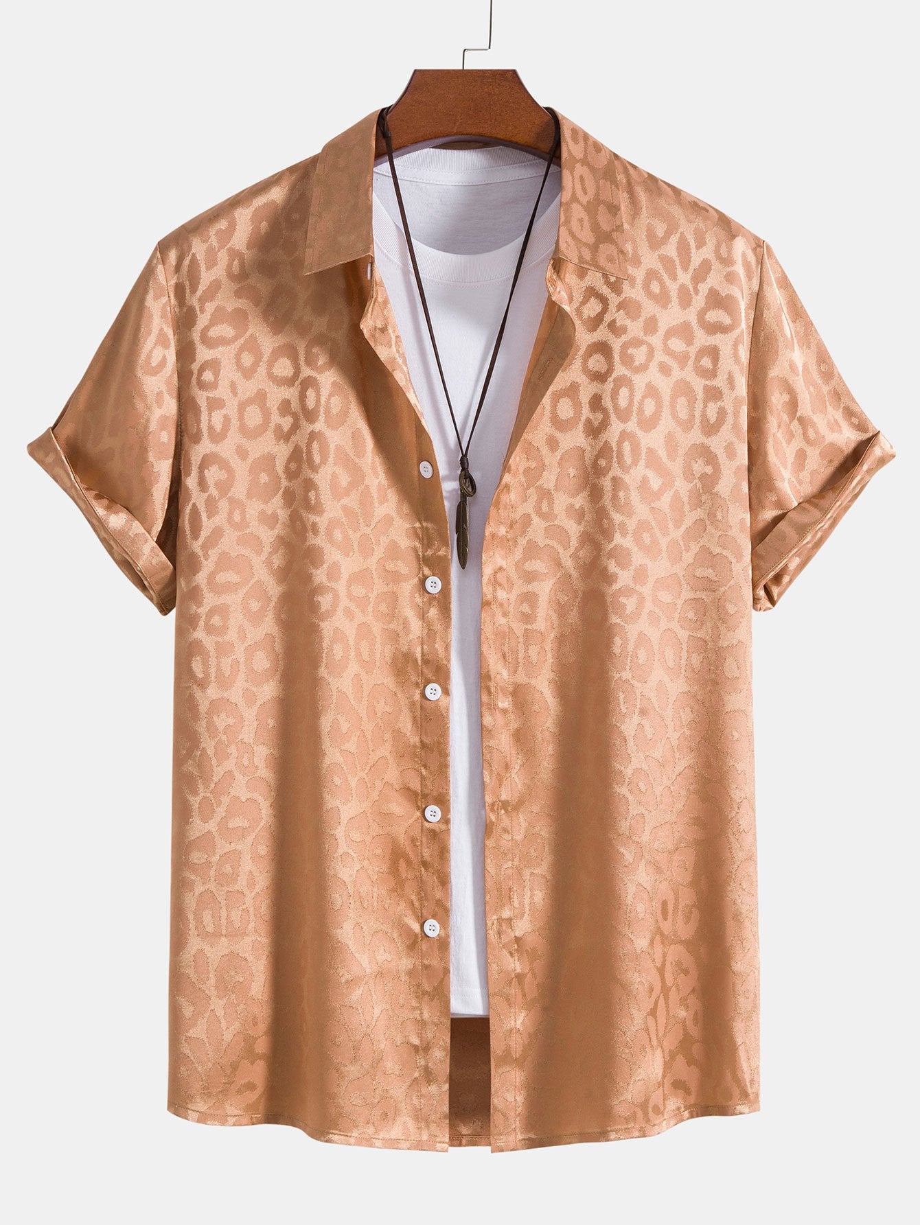 Satin Leopard Shirt