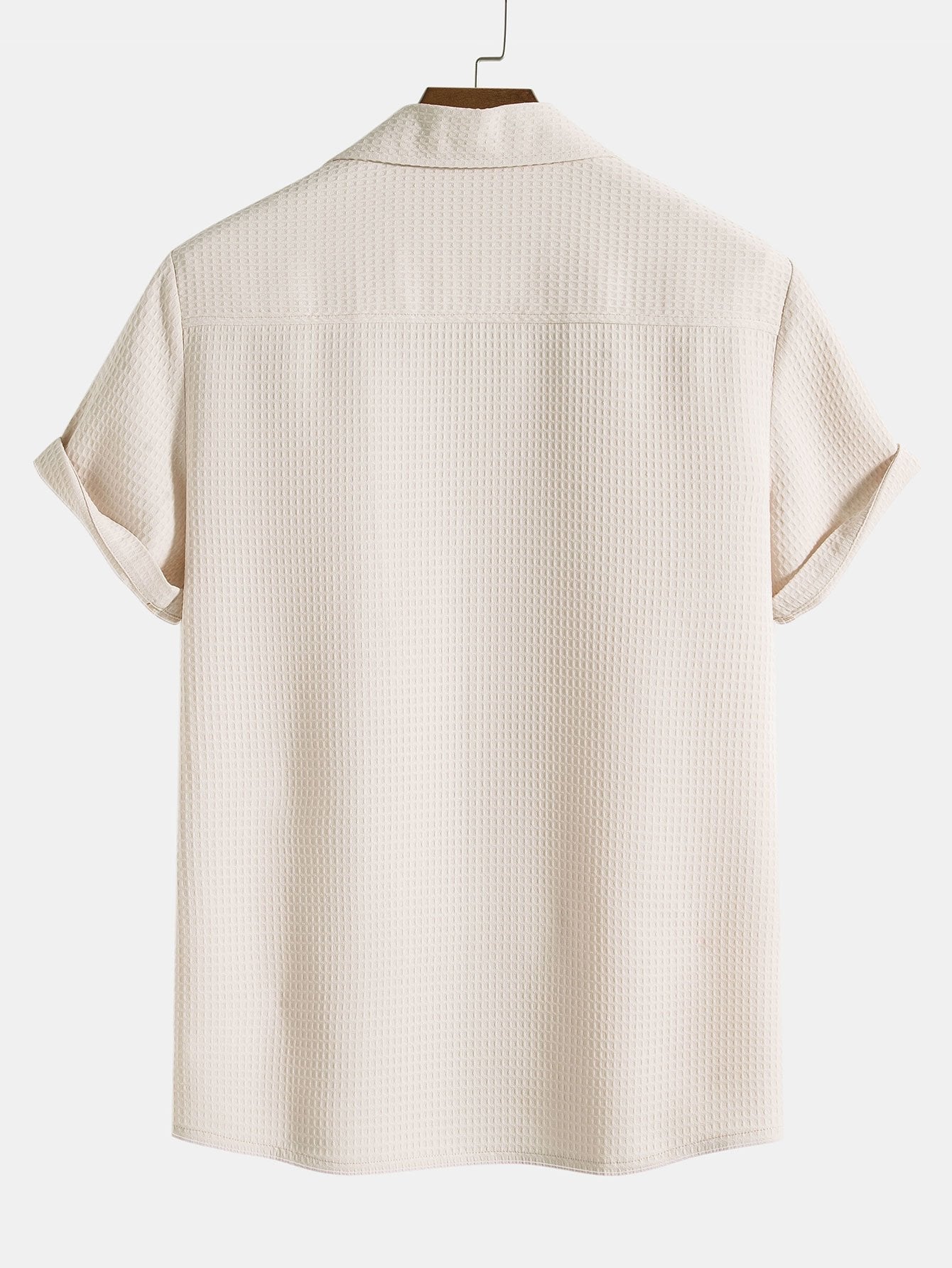 Waffle Revere Collar Shirt & Shorts
