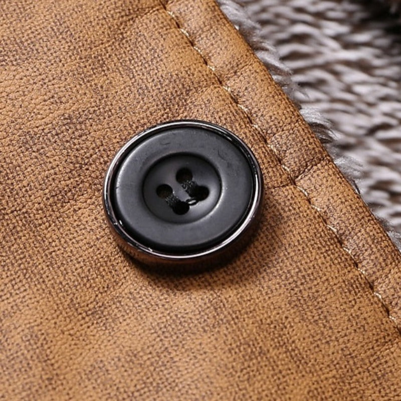 Duke™ Luxe Leren fleecejacka