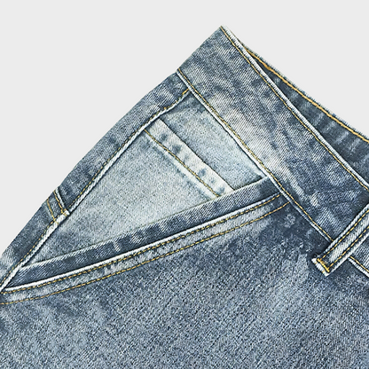 Stretchiga outdoor-bikerjeans för män