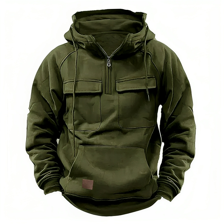 Vintage Oversize Hoodie-jacka för män