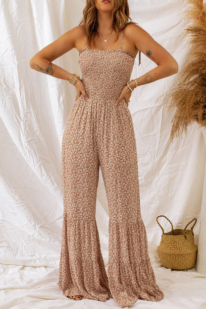 Off-shoulder axelbands jumpsuit för kvinnor