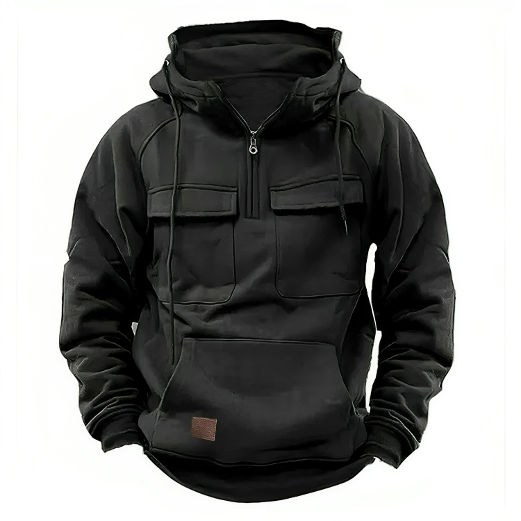 Vintage Oversize Hoodie-jacka för män
