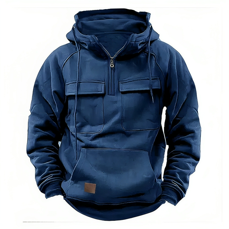 Vintage Oversize Hoodie-jacka för män