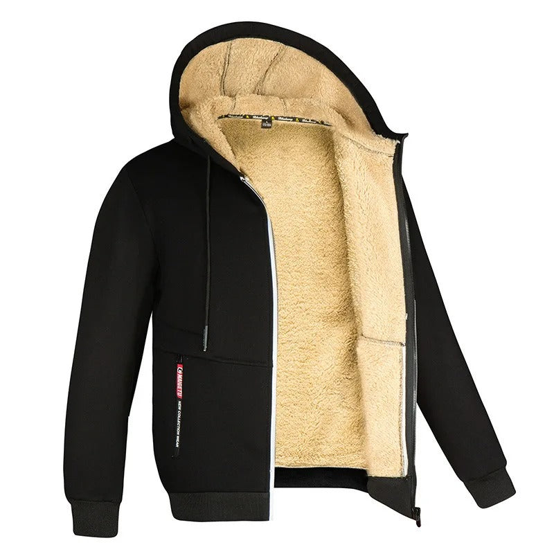Ytterplagg för herrar Hoodie med dragkedja
