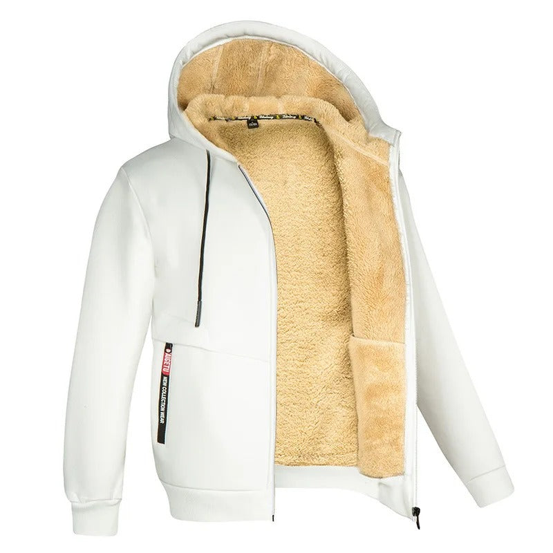 Ytterplagg för herrar Hoodie med dragkedja