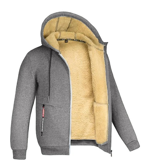 Ytterplagg för herrar Hoodie med dragkedja