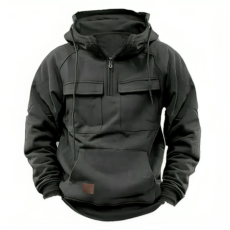 Vintage Oversize Hoodie-jacka för män