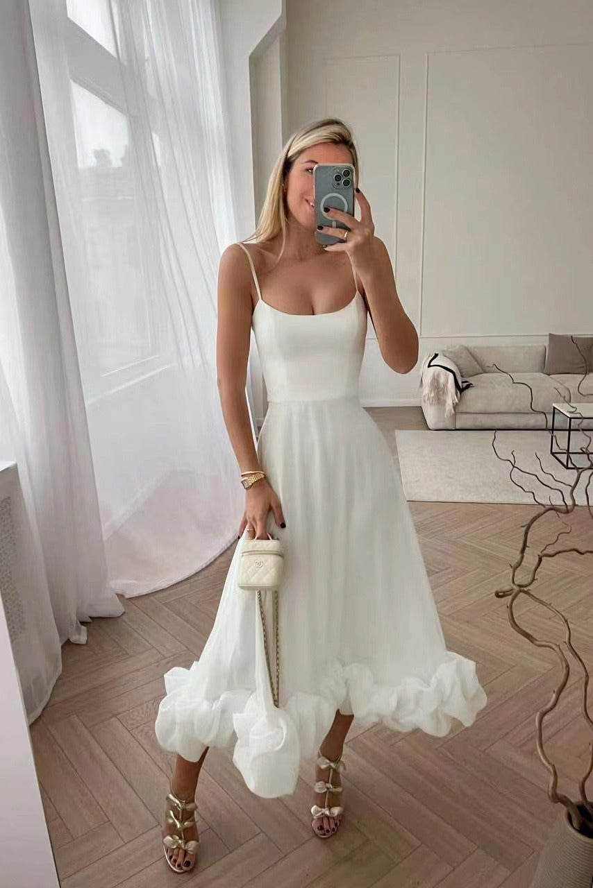 Ärmlös Rygglös Elegant Festklänning