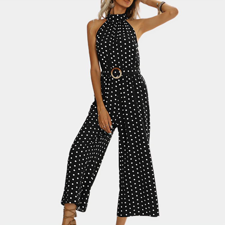 Elegant prickig jumpsuit för kvinnor