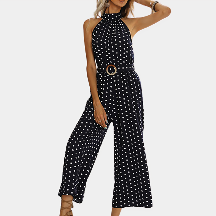 Elegant prickig jumpsuit för kvinnor