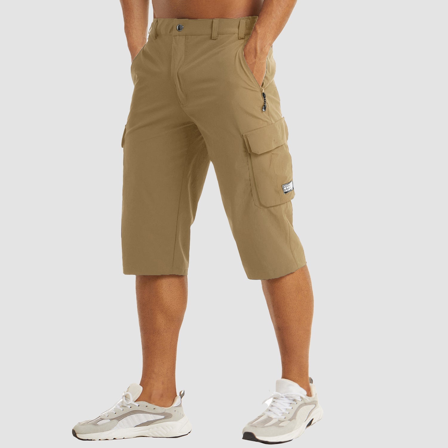 Snabbtorkande cargo shorts för män