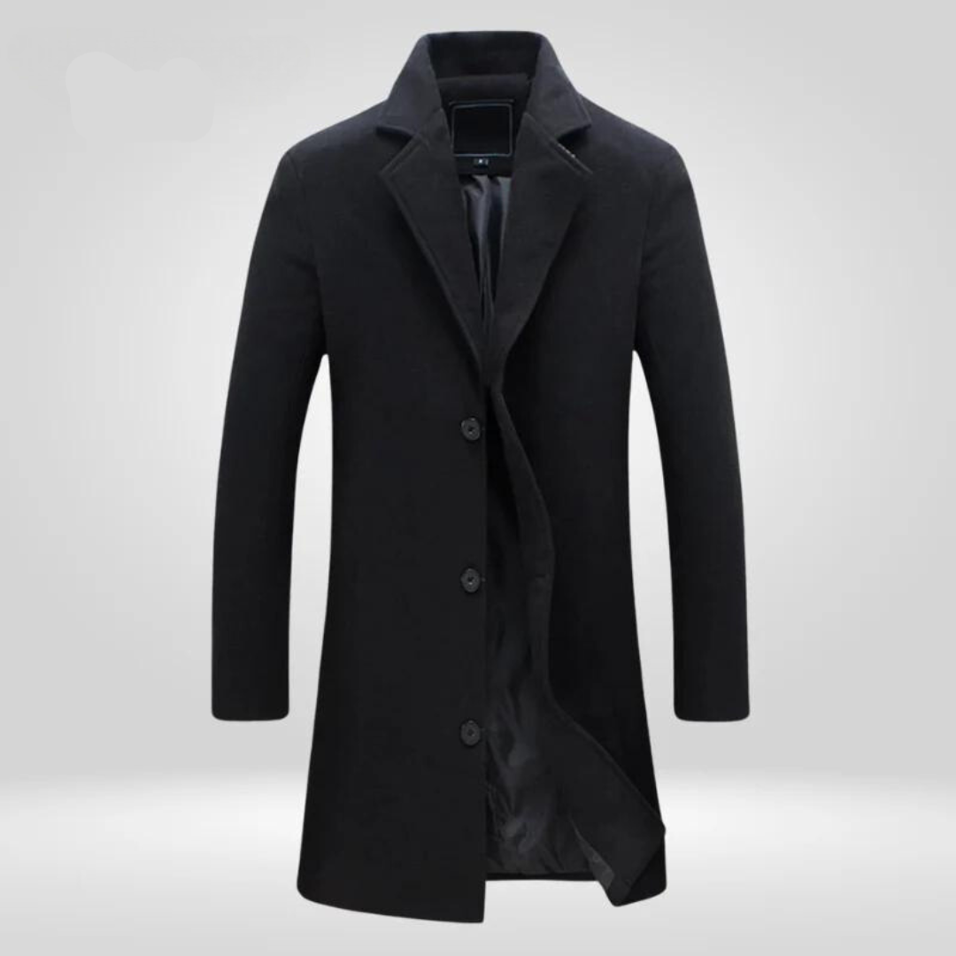 Trendig smal passform trenchcoat för män